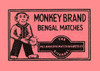 Thousands of companies manufactured matches worldwide and used a variety of fancy labels to make their brand stand out.  The match boxes had unusual topics but some were much prettier than others. Features a monkey with a lit match. Poster Print by u