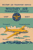 Matchbook covers bore many designs from advertising to mementos.  This cover was for the US military, particularly the Air Force and Navy.  It featured an airplane for transport, communication, rescue, and weather. Poster Print by unknown - Item # VA