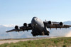 U.S. Air Force Globemaster Transport Aircraft Takes Off At Bagram Air Field Afghanistan. Bagram Served As A Soviet Air Base In The 1980S And Was A Key Base For U.S. Military Operations After The Sept. 11 2001 Terrorist Attacks. - Item # VAREVCHISL024