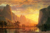 Valley in Yosemite .  High quality vintage art reproduction by Buyenlarge.  One of many rare and wonderful images brought forward in time.  I hope they bring you pleasure each and every time you look at them. Poster Print by Albert  Bierstadt - Item