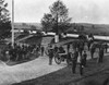 Civil War: Union Fort. /Nofficers And Men Of Company F, 3Rd Regiment Massachusetts Volunteer Heavy Artillery, At Fort Stevens, Washington, D.C., Shortly After The American Civil War. Photographed By William Morris Smith, August 1865. Poster Print by