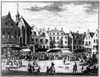 The Hague: Market, 1727. /Nthe Vegetable Market Held Each Morning In Front Of The Chapel Of St. Nicholas Hospital In The Hague, The Netherlands. Line Engraving From The 'Grand Marot,' By Daniel Marot, 1727. Poster Print by Granger Collection - Item #