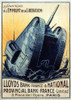 World War I: French Poster. /N'Subscribe To The Liberation Loan!' A Large Tank Emerges Out Of A Trench Onto A Battlefield. French Lithograph Poster, 1918, Encouraging The Purchase Of War Bonds During World War I. Poster Print by Granger Collection -