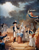 Marquis De Lafayette /N(1757-1834). French Statesman And Officer. Oath By The Marquis De Lafayette At The F�Te De La F_D_Ration In Paris, 14 July 1790. Contemporary Painting By An Unknown French Artist. Poster Print by Granger Collection - Item # VAR