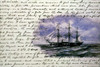 Hms Challenger, 1872-76. /Nwatercolor Drawing Of Hms Challenger On The First Page Of The Journal Of The Oceanographic Voyage Of 1872-76 Kept By Lieutenant Pelham Aldrich, A Member Of The Ship'S Company. Poster Print by Granger Collection - Item # VAR