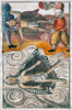 Montezuma Ii: Death, 1520. /Nspaniards Carry The Bodies Of Aztec Emperor Montezuma Ii And A Local Lord To The Water Before Burial, June 1520. Drawing From The Codex Florentino, Compiled By Bernardino De Sahagun, C1540. Poster Print by Granger Collect