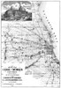 Map: Chicago, 1874. /Nmap Of Cook And Dupage Counties, Illinois, Including The City Of Chicago, With An Inset At Upper Left Showing The Interstate Exposition Building In Chicago. Line Engraving, 1874, By Rufus Blanchard. Poster Print by Granger Colle