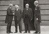The Big Four At Versailles, France During The Peace Treaty Of 1919 At The End Of World War One. From Left, David Lloyd George, Vittorio Emanuele Orlando, Georges Benjamin Clemenceau And Thomas Woodrow Wilson. From The Year 1919 Illustrated. PosterPri