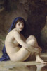 The Seated Bather.  High quality vintage art reproduction by Buyenlarge.  One of many rare and wonderful images brought forward in time.  I hope they bring you pleasure each and every time you look at them. Poster Print by William Bouguereau - Item #