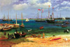 Nassau port .  High quality vintage art reproduction by Buyenlarge.  One of many rare and wonderful images brought forward in time.  I hope they bring you pleasure each and every time you look at them. Poster Print by Albert  Bierstadt - Item # VARBL