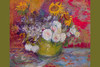 Still-life with roses and sunflowers by Van Gogh.    Vincent Willem van Gogh was a major Post-Impressionist painter. A Dutch artist whose work had a far-reaching influence on 20th-century art. Poster Print by Vincent Van Gogh - Item # VARBLL058725660