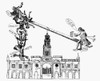 Stamp Act Cartoon, 1766. /Ndetail Of A Cartoon, 1766, Captioned 'The Ballance, Or The American'S Triumphant' Commenting On William Pitt'S Speech In Parliament, 14 January 1766, That Lead To The Repeal Of The Stamp Act. Poster Print by Granger Collect