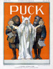 Cook And Peary, 1909. /N'A Coldness Between Them.' Cover Of The 29 September 1909 Issue Of 'Puck,' Illustrating The Dispute Between Explorers Frederick A. Cook And Robert Peary Over Who Reached The North Pole First. Offset Lithograph, 1909. Poster Pr