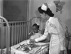 Chicago: Hospital, 1942. /Na Nurse Serving Lunch In The Children'S Ward At Provident Hospital, One Of The Few African-American Hospitals With An African-American Staff In Chicago, Illinois. Photograph By Jack Delano, 1942. Poster Print by Granger Col