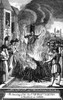 Foxe: Book Of Martyrs. /Nthe Burning Of The Reverend Robert Samuel At Barford In Suffolk, England. Line Engraving From A Late 18Th Century English Edition Of John Foxe'S 'The Book Of Martyrs,' First Published In 1563. Poster Print by Granger Collecti