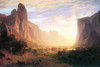 Yosemite Valley.  High quality vintage art reproduction by Buyenlarge.  One of many rare and wonderful images brought forward in time.  I hope they bring you pleasure each and every time you look at them. Poster Print by Albert  Bierstadt - Item # VA