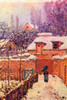 Garden in the Snow    .  High quality vintage art reproduction by Buyenlarge.  One of many rare and wonderful images brought forward in time.  I hope they bring you pleasure each and every time you look at them. Poster Print by Alfred  Sisley - Item