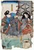 Yoshitsune & Yoritomo. /Na Japanese Woman With Half-Brothers Minamoto No Yoshitsune (1159-1189) And Minamoto No Yoritomo (1147-1199), Who Would Later Become Warriors. Woodcut By Toyokuni Utagawa, 1840S. Poster Print by Granger Collection - Item # VAR