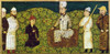 Persia: Mythical King. /Nkayumars (Gayomart), The World'S First Man In The Zoroastrian Creation Myth, And The First King Of The World In Firdausi'S 'Shahnama' (Book Of Kings). Persian Miniature From A 15Th Century Manuscript. Poster Print by Granger