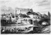 France: Lapalisse. /Na View Of Lapalisse On The Loire River In France, Showing The Ch_teau De La Palice, Constructed Between The 11Th And 16Th Centuries. Steel Engraving, French, C1850, By Adolphe And �mile Rouargue. Poster Print by Granger Collectio