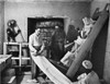 Howard Carter (1873-1939). /Nenglish Archaeologist. Carter (In White Shirt) And A.R. Callender In The Antechamber Of The Tomb Of Tutankhamen, Wrapping Up One Of The Two Statues Of The King For Removal, 1923. Photographed By Harry Burton. Poster Print