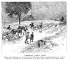 Homestead Strike, 1892. /Ncommissaries Transporting Camp Supplies To General George Snowden'S Headquarters Up Shanty Hill Road In Homestead, Pennsylvania, During The Homestead Strike, 1892. Contemporary American Engraving. Poster Print by Granger Col