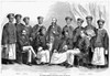 Chinese Delegation, 1868. /Namerican Minister To China Anson Burlingame, Center, Head Of The First Chinese Governmental Delegation To The United States In 1868. Wood Engraving From A Contemporary American Newspaper. Poster Print by Granger Collection