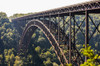 The New River Gorge Bridge is a steel arch bridge 3,030 feet long over the New River Gorge near Fayetteville, in the Appalachian Mountains of the Eastern United States; West Virginia, United States of America Poster Print by Reynold Mainse / Design P