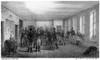 George Washington /N(1732-1799). 1St President Of The United States. Washington'S Farewell To His Officers In The Dining Room At Fraunces Tavern In New York City, 4 December 1783. Lithograph, American, 1857. Poster Print by Granger Collection - Item