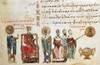 Byzantine Iconoclasts. /Niconoclasts Rubbing Out An Image Of Christ. Left: Council Of Constantinople, 815. Illumination From A Manuscript Psalter Made In The Monastery Of Studios, Constantinople, 1066. Poster Print by Granger Collection - Item # VARG