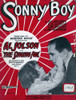 Jolson: Sheet Music Cover, 1928. /Namerican Sheet Music Cover, 1928, For 'Sonny Boy,' Recorded By Al Jolson (Shown At Right) And Performed By Him In The Film 'The Singing Fool,' Released The Same Year. Poster Print by Granger Collection - Item # VARG
