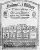Hair Care Ad, 1920. /Namerican Advertisement, 1920, For Cosmetic And Hair Care Products Of The Madam C.J. Walker Manufacturing Company Of Indianapolis, Indiana, Founded By Sarah Breedlove Walker (1867-1919). Poster Print by Granger Collection - Item