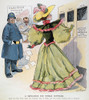 Women'S Rights Cartoon. /N'A Squelcher For Woman Suffrage.' American Cartoon, 1894, By C. Jay Taylor Facetiously Suggesting That The Then Current Fashions Were An Effective Barrier To Woman Suffrage. Poster Print by Granger Collection - Item # VARGRC