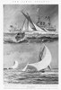 Cowes Regatta, 1900. /Nscenes At The Cowes Regatta In England. Upper Illustration: The 'Sybarita' Finishing. Lower Illustration: The 'Meteor' And 'Satanita' With Spinnakers Set. Illustration, 1900. Poster Print by Granger Collection - Item # VARGRC03