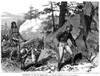 Illegal Prospecting, 1879. /Na Prospector Caught Illegally Searching For Gold On A Ute Native American Reservation In The Utah Territory. Wood Engraving, American, 1879, After A Drawing By W.A. Rogers. Poster Print by Granger Collection - Item # VARG