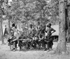 Civil War: Union Officers. /Nofficers Mess Of Company F Of The 93Rd New York Volunteers Headquarters, Army Of The Potomac Having A Meal At Camp In Bealeton, Virginia. Photograph By Timothy O'Sullivan, August 1863. Poster Print by Granger Collection -