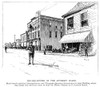 Homestead Strike, 1892. /Nheadquarters Of The Advisory Board, Where Strikers Gather To Hear News, During The Homestead Strike Against The Carnegie Steel Company In Homestead, Pennsylvania, 1892. Contemporary American Engraving. Poster Print by Grange