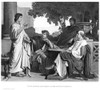 Virgil (70-19 B.C.). /Nroman Poet. Virgil, Horace, And Varius (Left To Right) At The House Of Their Patron, Maecenas (Right). Photogravure, Late 19Th Century, After A Painting By Charles Fran�Ois Jalabert. Poster Print by Granger Collection - Item #
