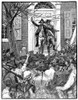 Alexander Hamilton /N(1755-1804). American Lawyer And Statesman. Hamilton On The Steps Of King'S (Columbia) College In New York City, Addressing The Crowd On The Cause Of Liberty, 1775. Wood Engraving, American, 1884, After Howard Pyle. Poster Print