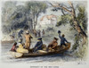 Emigrants To Ohio, 1789./Nemigrants From East Of The Allegheny Mountains Arrive At A New Settlement On The Banks Of The Ohio River, C1789: Wood Engraving, 19Th Century, After Felix O.C. Darley. Poster Print by Granger Collection - Item # VARGRC006734