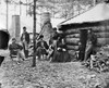 Civil War: Brandy Station. /Nofficers And A Lady At The Headquarters Of 1St Brigade, Horse Artillery, At The Winter Quarters Of The Army Of The Potomac At Brandy Station, Virginia. Photograph By James F. Gibson, February 1864. Poster Print by Granger