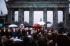 Official Opening Of The Brandenburg Gate On The Border Of East And West Berlin On Dec. 22 1989. Attending Leaders West German Chancellor Helmut Kohl East German President Hans Modrow And West And East Berlin Mayors Moper And Giczy. - Item # VAREVCHIS