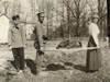 Grand Duchess Tatiana/N(1897-1918). Grand Duchess Of Russia And Daughter Of Czar Nicholas Ii. Carrying A Stretcher Loaded With Sod Outside Alexander Palace, During Her Family'S Internment At Tsarskoe-Selo. Photograph, 1917. Poster Print by Granger Co