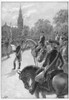 Washington'S Army, 1776. /Ngeorge Washington'S Continental Army Troops Listening To A Reading Of The Declaration Of Independence In New York, 9 July 1776. Line Engraving, Late 19Th Century, After Henry A. Ogden. Poster Print by Granger Collection - I