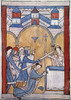 St. Thomas _ Becket /N(C1118-1170). English Prelate. The Murder Of St. Thomas � Becket At Canterbury Cathedral, 29 December 1170, By Knights From The Court Of King Henry Ii. Illumination From An English Psalter, C1200. Poster Print by Granger Collect