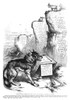 Nast: Tilden Cartoon, 1876. /N'Governor Tilden'S Democratic "Wolf (Gaunt And Hungry") And The Goat (Labor).' Cartoon By Thomas Nast, 1876, Critical Of Senator Samuel J. Tilden'S Management Of Labor And Money. Poster Print by Granger Collection - Item