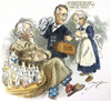 New Deal Cartoon, C1935. /Npresident Franklin D. Roosevelt Trying To Heal A Depression-Stricken United States With An Every-Growing Assortment Of New Deal Agencies And Programs. Cartoon, C1935, By Clifford Berryman. Poster Print by Granger Collection