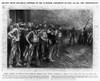 Titanic: Sinking, 1912. /N'Calmly Awaiting The Order To Save Themselves: Stokers Of The 'Titanic' Standing In A Squad On The Vessel While She Was Sinking Fast.' Drawing From An English Newspaper Of 1912. Poster Print by Granger Collection - Item # VA