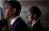 President And Michelle Obama At A Memorial Service On Nov. 10 2009 At Fort Hood Texas. The Ceremony Is To Honor The Victims Of The Nov. 5 Shooting Rampage By Us Army Major Nidal Malik Hasan That Left 13 Dead And 38 Wounded. - Item # VAREVCHISL027EC29