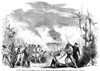 Battle Of Quarisma, 1857. /N'Brilliant Battle Of Quarisma (Lent), Fought By General William Walker And General Henningsen Between St. George And Rivas, Nicaragua,' March 1857. Contemporary American Wood Engraving. Poster Print by Granger Collection -